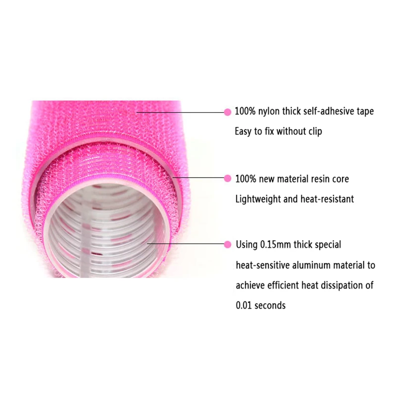 50*120mm Hair Rollers Lengthened Aluminum Sheet Plastic Magic Self-adhesive Hair Curler Air Bangs Curling Roller Hairdressing hair styling tool hair curling tools
