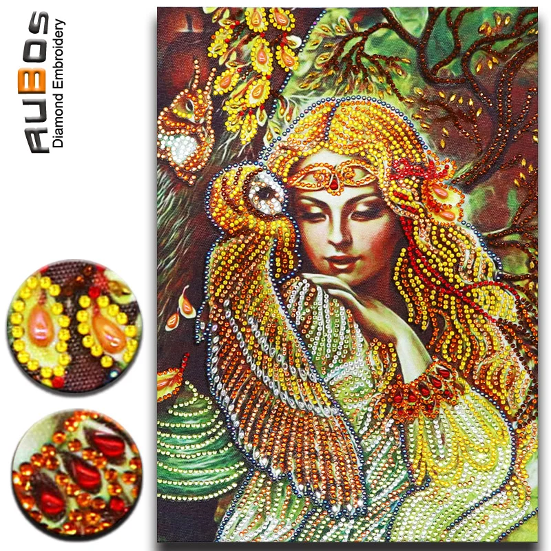 Алмазная 5D Вышивка RUBOS сделай сам с красивым эльфом девушка мозаика большая