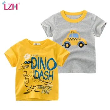 

Children's Tops&Tees 2020 New Summer Toddler Boys Sport Short-sleeved T-shirts Kids Cotton Cartoon Print Short-sleeved T Shirt