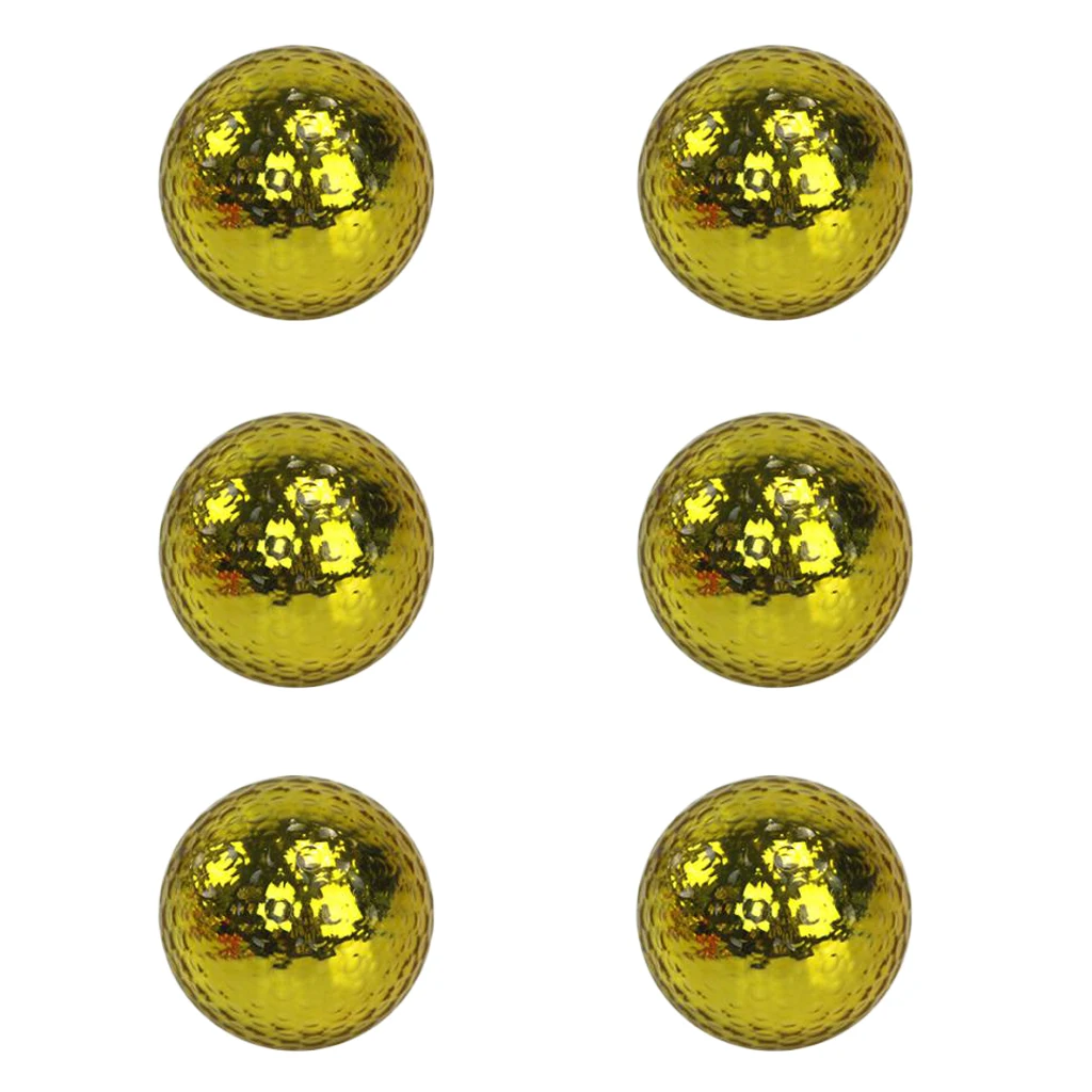6pcs Premium Dual-Layer Golf Ball For Match Practice Play Golfer Gift Club Accessories Prize Giveaways