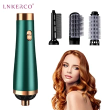 Lnkerco cepillo secador de pelo 3 en 1, soplador de pelo, peine estilizador de aire caliente, secador de pelo eléctrico, plancha de rizado automático