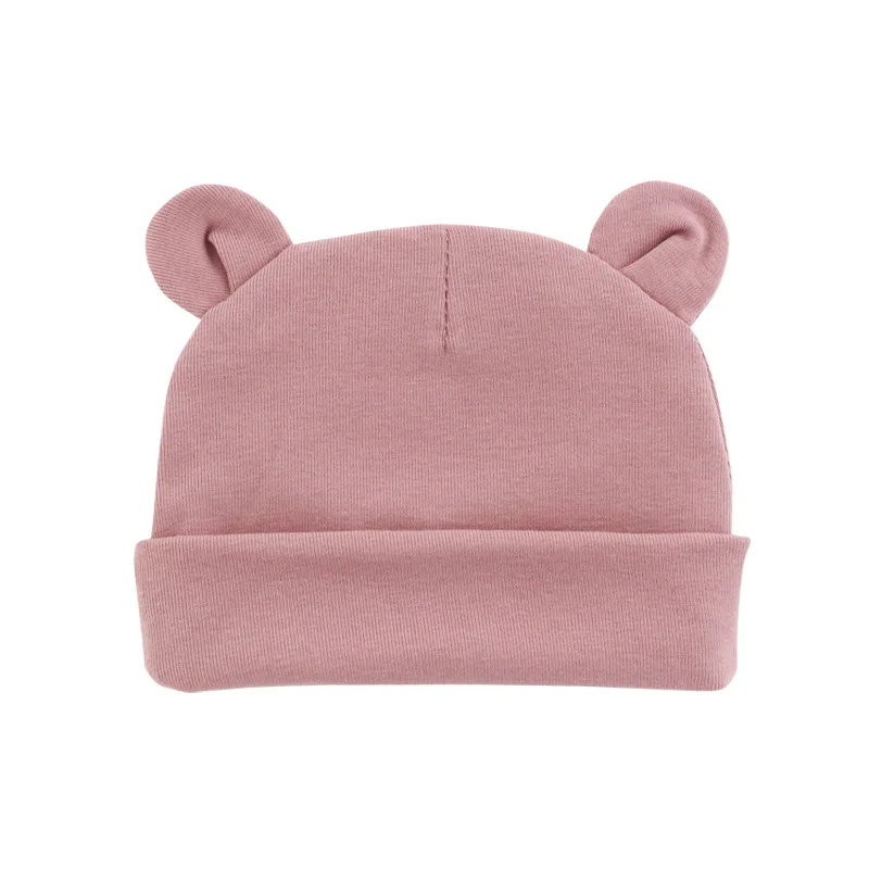 Cute Baby Hat Newborn Beanie Cotton Soft Elastic Baby Cap for Girls Boy Hats Newborn Photography Props Infant Bonnet Accessories shake baby's hand Baby Accessories