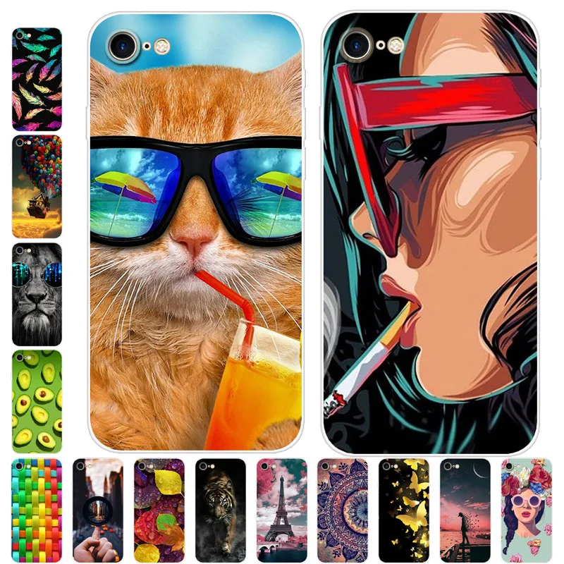 Чехол для iPhone SE 2020 силиконовый чехол мягкий телефона из ТПУ SE2 Coque Shell iPhoneSE2 4 7 дюйма