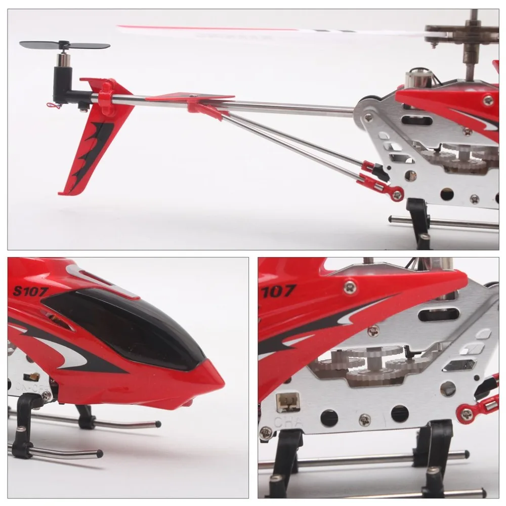 Syma S107G гироскоп металлический инфракрасный радиоприемник 3CH Мини вертолет Радиоуправляемый Летающий Дрон для игрушек подарок RTF