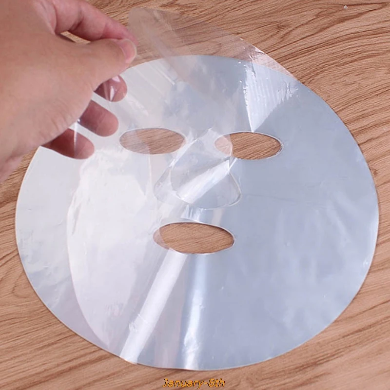 200pcs Plastic Film Skin Care Full Face Cleaner Mask Paper Natural Disposable Masks Facial Beauty Healthy Tool |