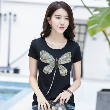 

Neck Short Sleeve Summer Floral mama bear t Shirt Casual Female Tee Ladies