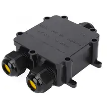 Коробка для распределиления электричества IP68 Пластик Водонепроницаемый распределительная коробка M686 наружный кабель 3-сторонний выход электрическая распределительная коробка разъем провода