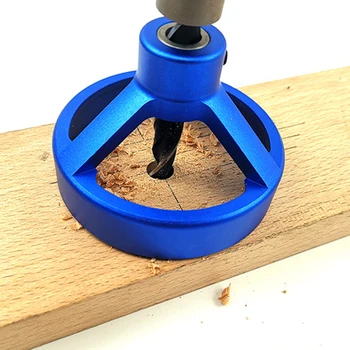 

Straight Angle Hole Drill Guide Bit Doweling Jig Woodworking Locator Tool TSH Shop