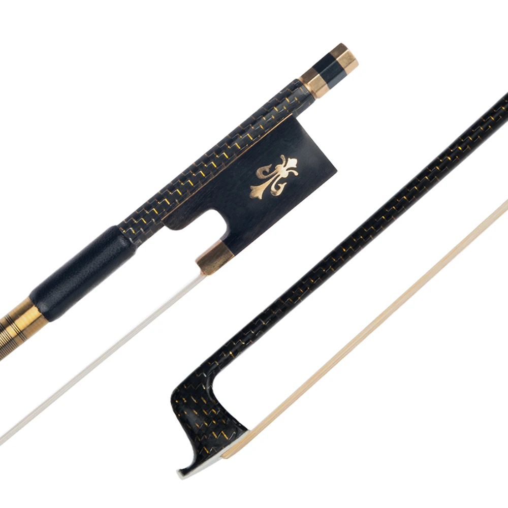 Carbon Fiber 4/4 Full Size Violin Fiddle Bow Well Balanced Circle Style Ebony Frog | Спорт и развлечения