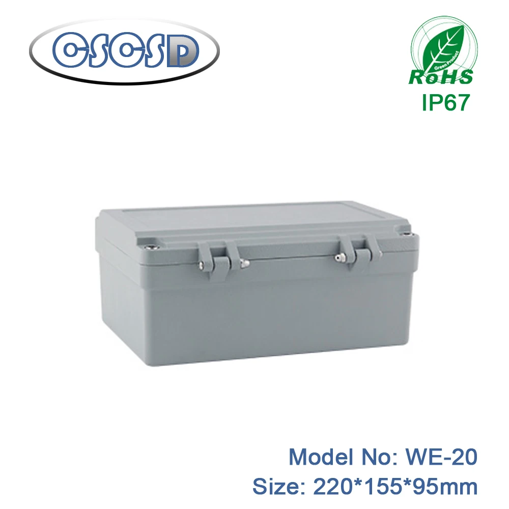 a pcs/lot 220*155*95mm CSCSD inverter case aluminum die cast junction box waterproof aluminum chassis case enclosure amplifier