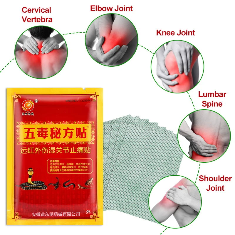 Pain Relief Patch 8-64pcs Back Pain Patch Medical Plaster Scorpion Venom Extract Gout Rheumatism