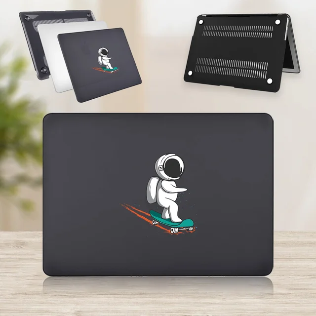 Hard Shell Laptop Case for Apple MacBook Pro 13 A2338 M1 2020 A2251 A2289 A2159&Pro Retina 13 15/Pro 16 A2141 Printed Hard Shell 4.astronaut skating