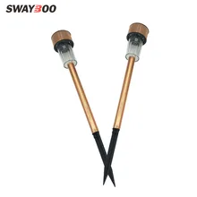 Swayboo водонепроницаемый Солнечный газон из нержавеющей стали лампа светодиодный малая трубка лампа покрытие розового золота теплый сад свет 5 шт./партия