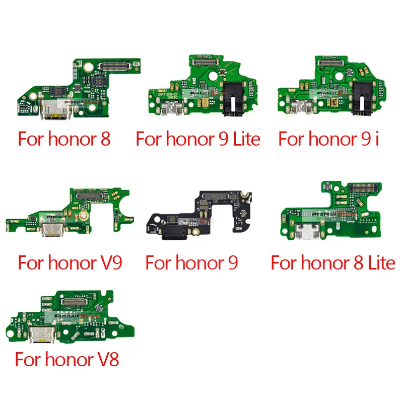 1 шт. для Huawei Honor 8 8 lite 9 9i 9 lite v8 v9 плата для зарядного устройства USB разъем шлейф для зарядного устройства гибкий кабель для ремонта Запчасти