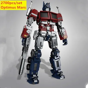 

New Optimus Marlys Movie MOC Transformers Robot Model Fit Lepinings Deformation Prime Heroes Building Block Brick Model Toy