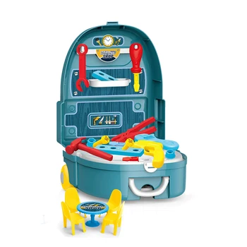 

18Pcs 3 In 1 Children Pretend Play Travel Backpack Simulation Repair Tool Toys For Children Kids Educational Toys Birthday Gift