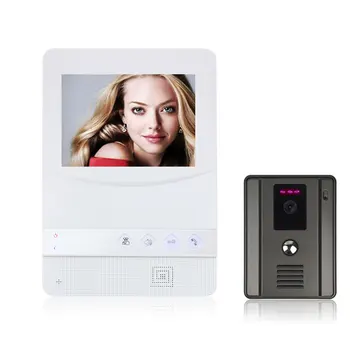 

4.3 inch Video Door Screen Monitor Viewer Door Bell Video Intercom Monitor Kit waterproof Camera Door Bell