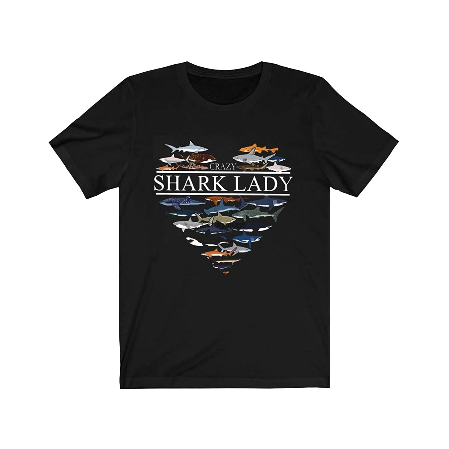 Женская Классическая футболка Crazy Shark хлопковая толстовка унисекс с капюшоном