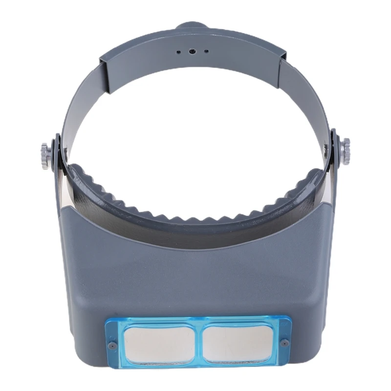 Premium Head-Worn LED Lighted Headband Magnifier, Visor Style