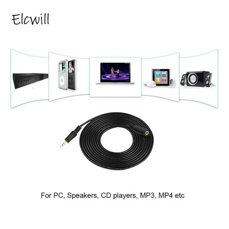 

1.5M 3.5mm Audio AUX Extension Cable Male To Female M/F Audio Stereo Extender Cord for Car Headphone Earphone Speaker