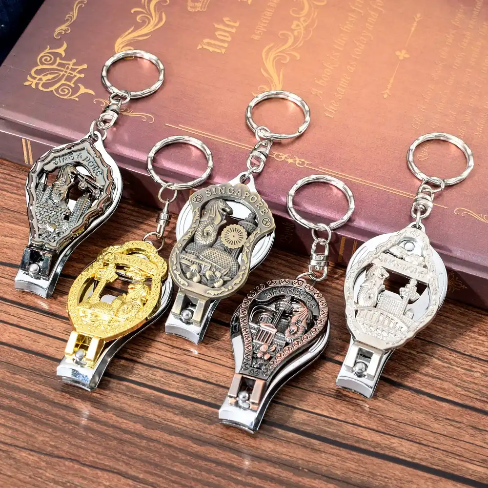 Vicneyシンガポールお土産複数の色キーチェーンファッションシンボルmerlionパターンキーチェーンビールオープナーメンタルキーホルダーキーリング 女性 Key Chains Aliexpress