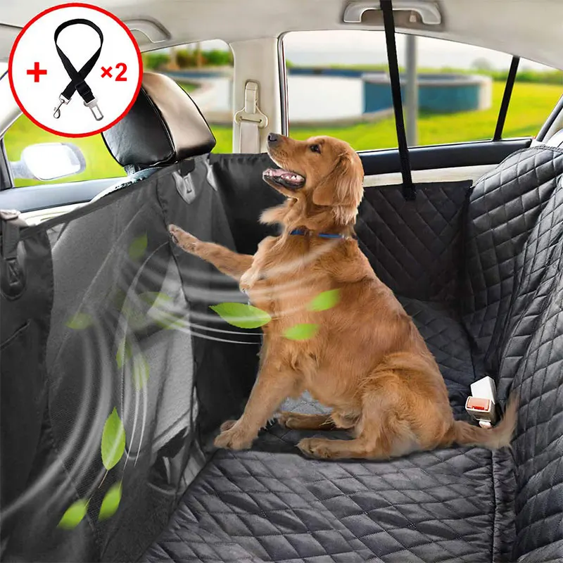 pet carriers oxford fabric paw pattern car pet seat cover dog car back seat carrier waterproof pet mat hammock cushion protector