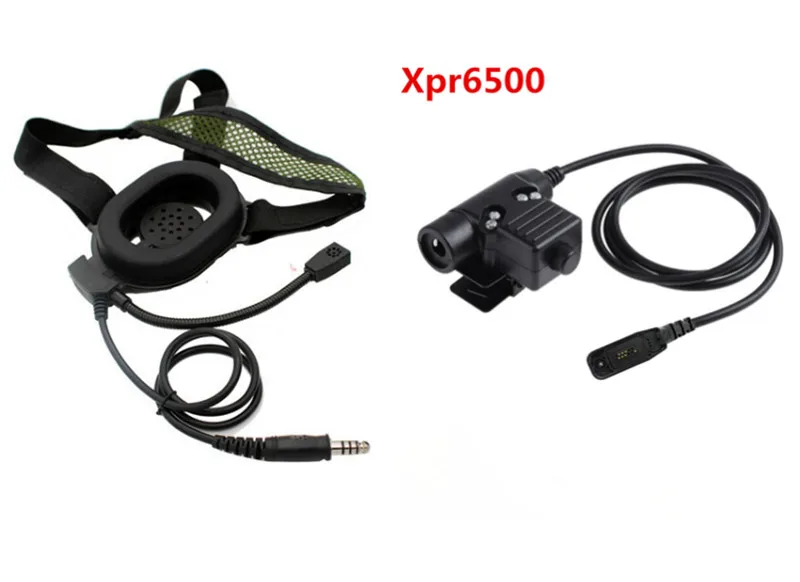 U94 PTT носит HD01 тактическая гарнитура на одном СИД для Motorola XiRP8268 XPR6350 XPR6380 XPR6550 XPR6580 DP3400 DP3600 adios