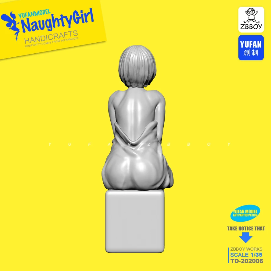 1/35 наборы фигурок из смолы Naughty girl Смола для купания женщины-солдата самособранные 50 мм TD-202006