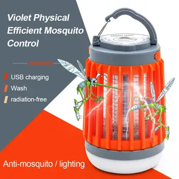 

Summer Solar Insect Mosquito Killer Flashlight Camping Lamp 3 In 1 Five Modes USB Charging Waterproof Mosquito Repellent Lamp