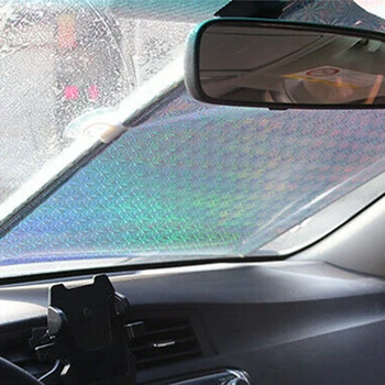 

Car Windshield Sun Block Retractable Front Sunshade Curtain Telescopic