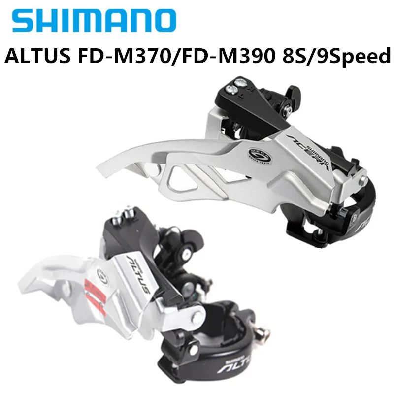 SHIMANO ALTUS FD-M370/FD-M390 передний циферблат горный велосипед 9 скоростей передний циферблат 44 зуб 9 S/27 скорость передний переключатель