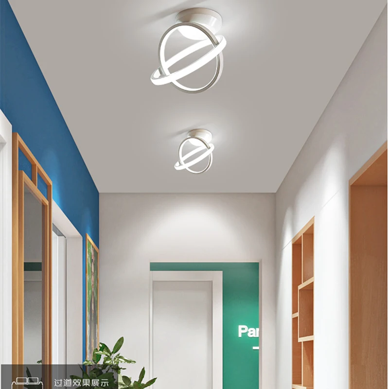 180x160 мм 12 Вт Современные светодиодные потолочные лампы для corridro фойе спальни лобби белый или черный окрашенные дома деко потолочные светильники