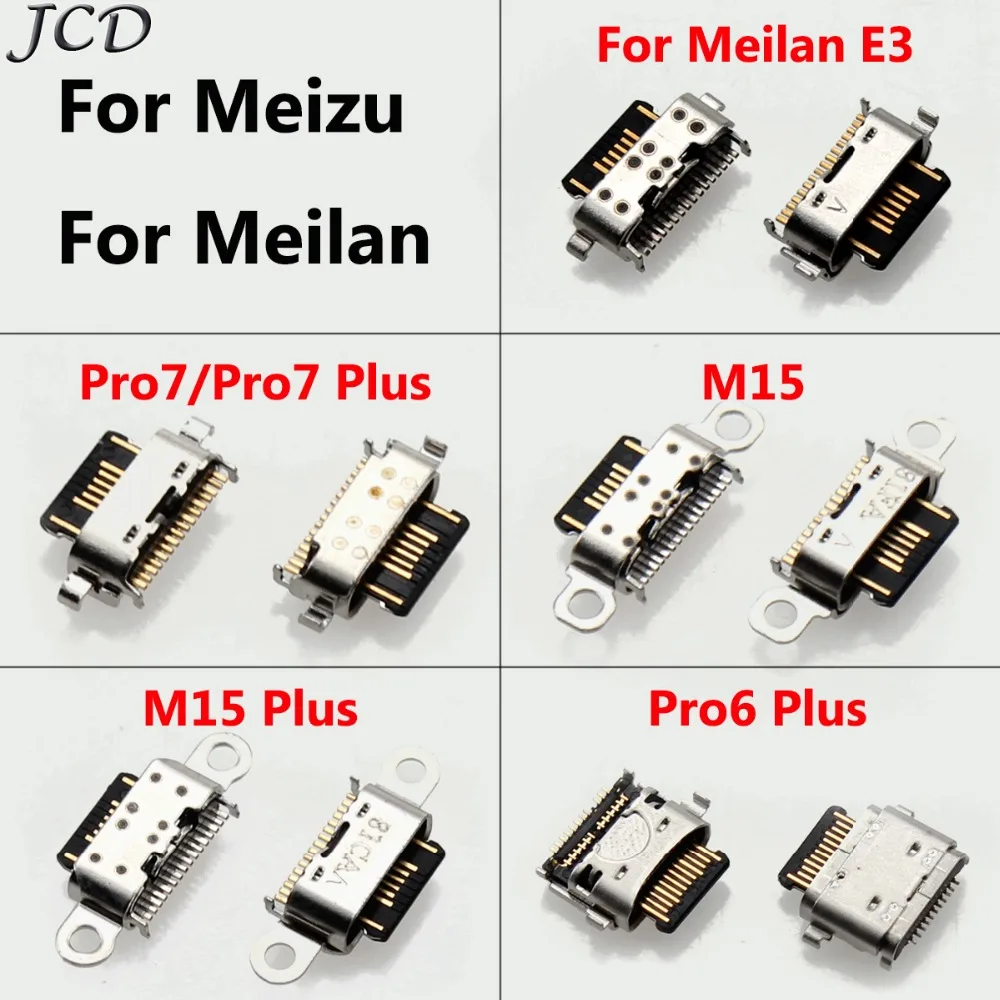 

JCD Micro USB Charge Charging Dock Port Connector Jack socket For Meizu Pro 6Plus/ Pro 7/ Pro7Plus/ M15/ M15Plus For Meilan E3