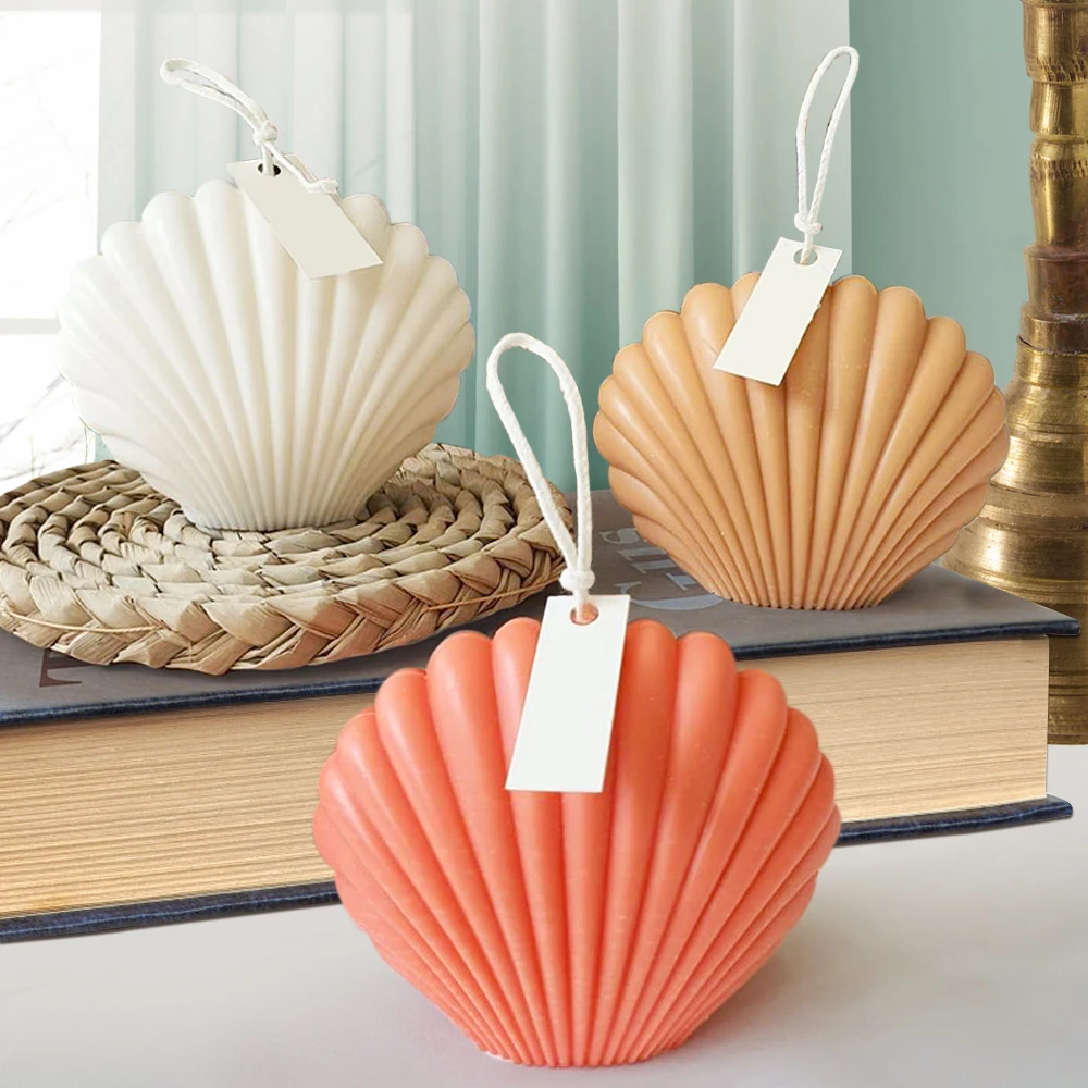 Candle Mold DIY,Scented Candle Mold Seashell Scallop Shell 9.5x5.5cm/3.7x2.1 Inch DIY Plastic Handmade Soap Mould For Making Candles Beach Wedding Favor Decor Candle Mold DIY,Scented Candle Mold Seashell Scallop Shell 9.5x5.5cm/3.7x2.1 Inch DIY Plastic Handmade Soap Mould For Making Candles Beach Wedding Favor Decor