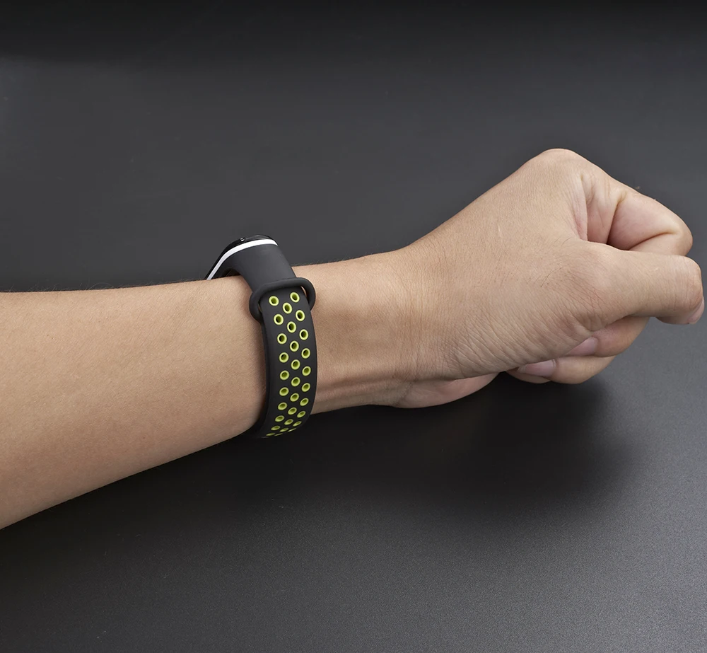 Силиконовый спортивный дышащий ремешок для Xiaomi mi, браслет 4 для mi Band 3, сменный Браслет
