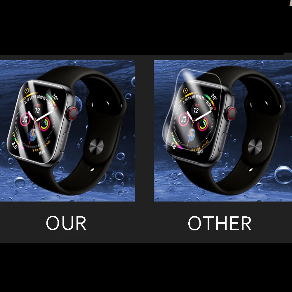 Защитная пленка для apple watch 5 4 44 мм 40 мм iwatch series 5 4 3 2 1 42 мм 38 мм HD Тонкий ремешок для часов apple watch band 3