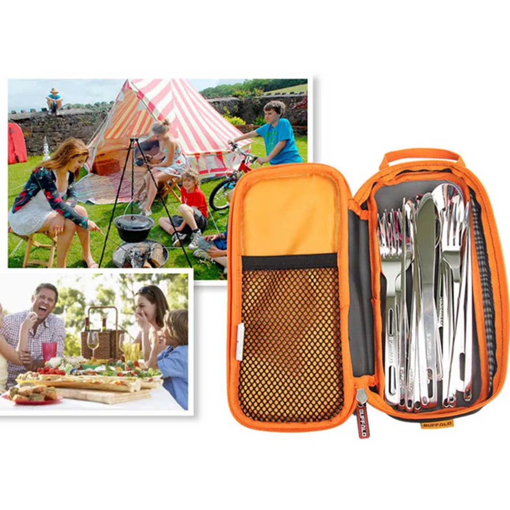 

Travel Forks Chopsticks Comestics Handle Drainage Mesh Cutlery Storage Bag Camping Outdoor Picnic Hiking Tableware Portable BBQ