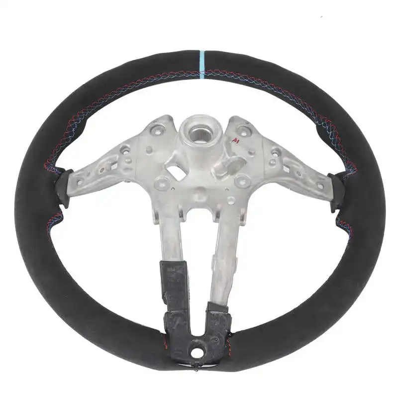 M 퍼포먼스 풀 스웨이드 스티어링 휠, 업그레이드 블루 스트라이프, BMW F20 F22 F30 F32 M2 M3 M4 에 적합