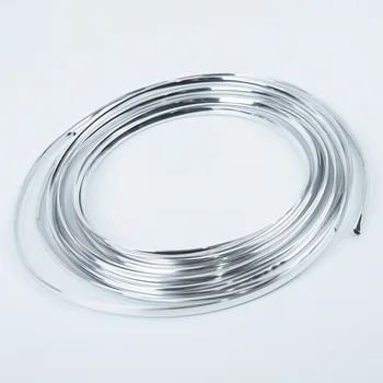 

6M Molding Strip Car Edge Trim Anti Scratch Universal Silver PVC Grille