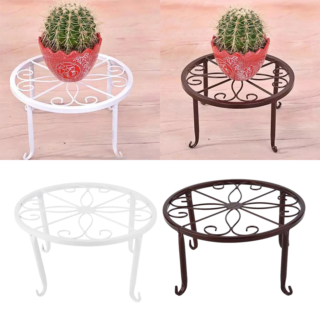 Metal Plants Stand Flowerpot Holder Iron Art Pot Vase Holder Shelf