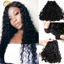 Перуанские Волосы remy с двойным нарисованным покрытием, 3 шт., накладные волосы Funmi, человеческие волосы Pissy Curl, накладные волосы для черных женщин