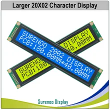 Большой размер 202 20X2 2002 ЖК-модуль дисплей экран LCM желтый зеленый синий с светодиодный подсветкой