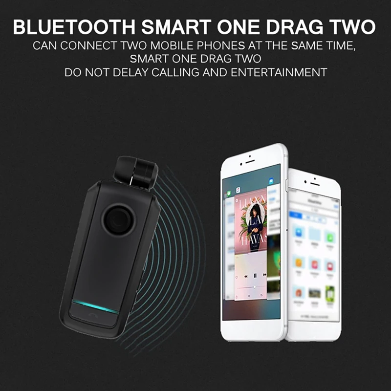 Wireless Bluetooth Headset Air Earbuds Hands Free Headset Telescopic Control Line CSR Sports Headset