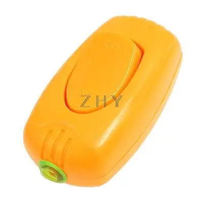 

Orange Plastic Feed Through in Line Cord On Off Switch 6A for Lamp Light