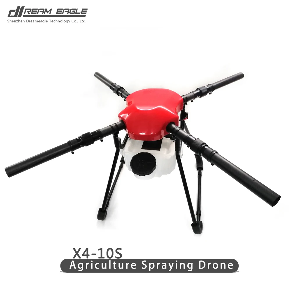 X4-10S agricultural drones Plant protection UAV spraying drone 10L frame kit