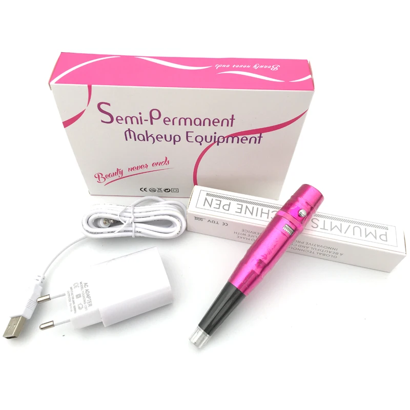 35000R/M Wholesale Tattoo Gun Semi Permanent Eyebrow Lip Eyeline Makeup Swiss Motor Machine Pen With Needles Tips Tools | Красота и
