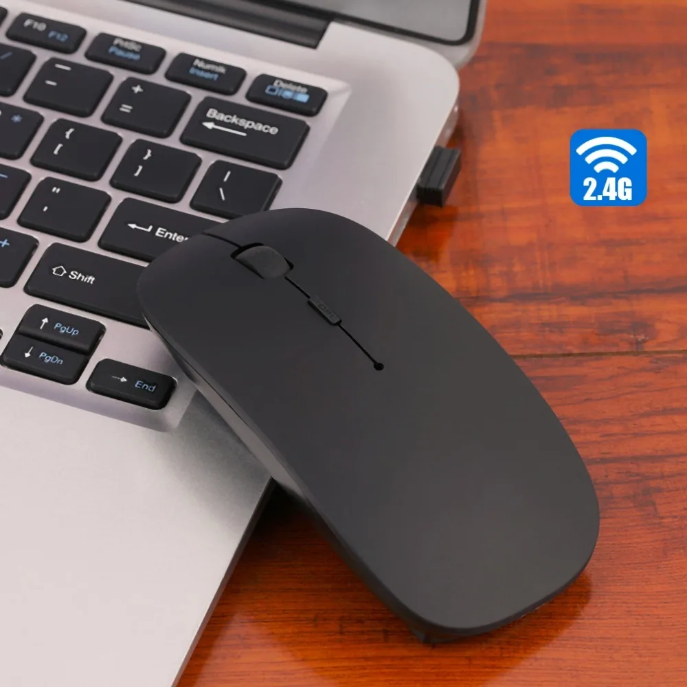 

Laptop Computer PC Ultra Thin 2.4GHz USB Wireless Mouse Optical Mice
