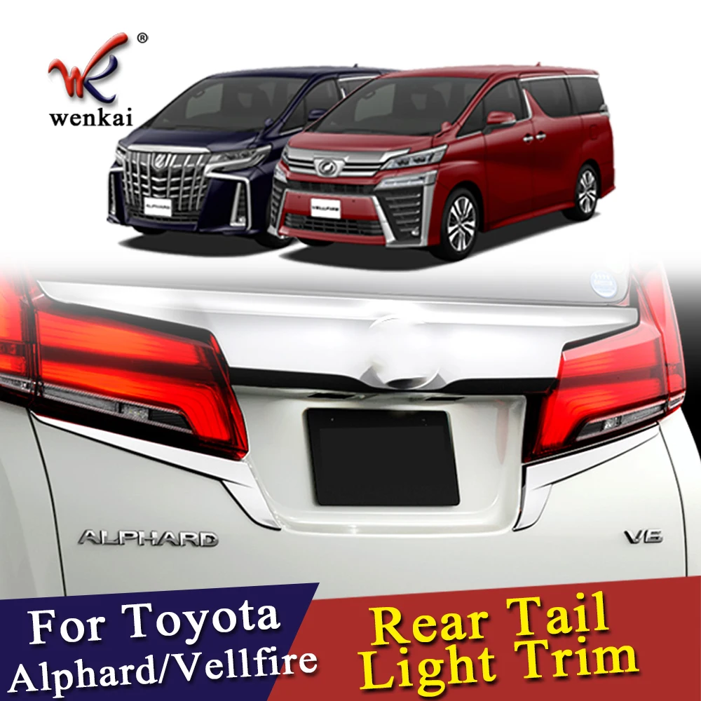Задний фонарь полоса Крышка Накладка для Toyota Alphard Vellfire 30 световая рамка палка автостайлинг
