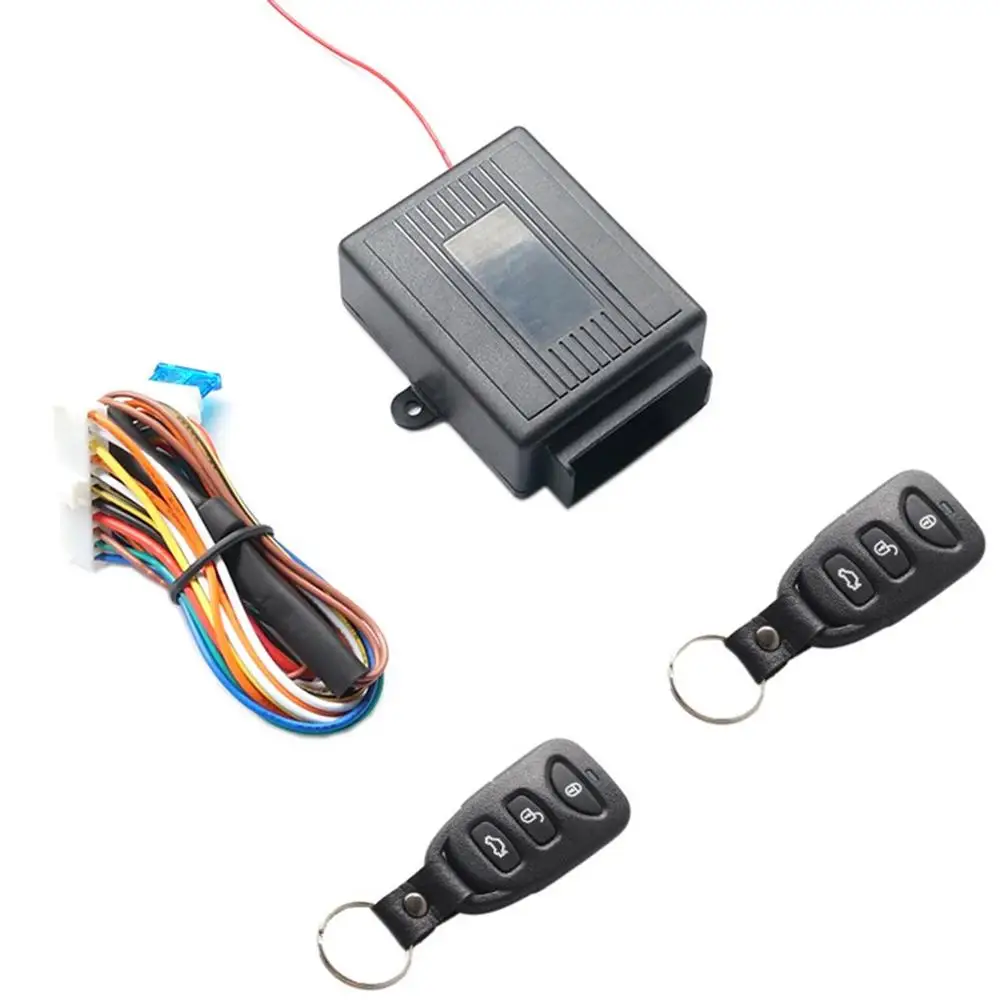 

Universal Car Door Lock Vehicle Keyless Entry System Auto Remote 12V Central Kit with Control Box Black