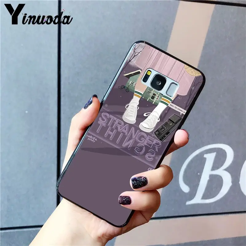Yinuoda Рождественские огни должны оставаться, если странные вещи PhoneCase для samsung S10 Plus S10E S6 S7 S8 S9 Plus S10lite S5 M10